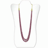 261 Carats Ruby Beads Necklace
