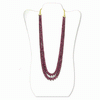 657 Carats Ruby Beads Necklace