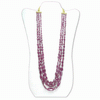 736 Carats Ruby Faceted Beads Necklace