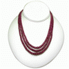 277 Carats Ruby Beads Necklace