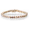 6 Carats Diamond Bracelet in 10K Yellow Gold