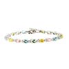 9.60 Carat Diamond Rainbow Sapphire Bracelet