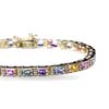6 Carat Multi Color Sapphire Bracelet