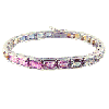 15 Carat Multi Color Sapphire Bracelet