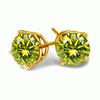 1 Carat Canary Diamond Earrings in 14k Yellow Gold