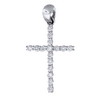 0.25 ct VS Diamond Cross Pendant in 18k White Gold