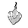 0.09 ct. VS Diamond Pendant in 18K Gold