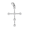 0.13 ct VS Diamond Cross Pendant in 18k White Gold