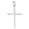 0.32 ct VS Diamond Cross Pendant in 18k White Gold