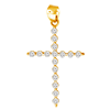 0.33 ct VS Diamond Cross Pendant in 18k Yellow Gold