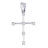 0.13 ct VS Diamond Cross Pendant in 18k White Gold