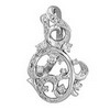 0.50 Cts Diamond Pendant in 18K White Gold 0.50 Cts Diamond Pendant in 18K White Gold