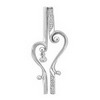 0.15 Cts Diamond Heart Shape Pendant in 18K White Gold 0.15 Cts Diamond Heart Shape Pendant in 18K White Gold