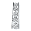 2.55 ct VS Diamond Journey Pendant in 18k White Gold