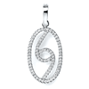 0.33 ct VS Diamond Pendant in 18k White Gold
