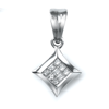 0.12 Carat VS Diamond Pendant In 18K White Gold