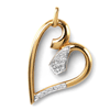 0.10 Carat SI1 Diamond Pendant In 18k Gold