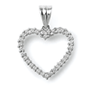 0.32 Carat VS Diamond Pendant In 18k White Gold