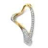 0.23 Carat SI1 Diamond Pendant In 18k Yellow Gold