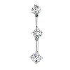 0.30 Cts white Diamond Pendant in 18K White Gold