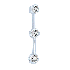 0.25 Cts White Diamond Pendant in 18K White Gold
