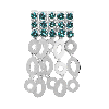 3 Cts Blue Diamond Pendant in 18K White Gold