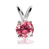 0.50 Cts. Pink Diamond Pendant in 14k Gold