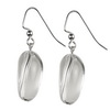 Rock Crystal Oval Sterling Silver 24x14 mm Earrings