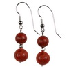 Flex Coral Round Sterling Silver 10/12 mm Earrings