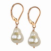 Cultured white Pearl 12x10 mm Oval Sterling Silver Earrings Cultured white Pearl 12x10 mm Oval Sterling Silver Earrings