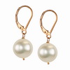 Raw Cultured Pearl Round Sterling Silver 10 mm Earrings