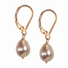 Cultured Pink Pearl Fancy 10x8 mm Oval Sterling Silver Earrings