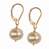 Pink Cultured Pearl Round Sterling Silver 6-7 mm Earrings