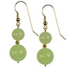 Lemon Chalcedony Round Sterling Silver Earrings