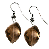 Smoky Faceted Nuggets Sterling Silver Earrings