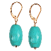 Turquoise Faceted Drops Sterling Silver Earrings