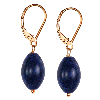 Lapis Drop Sterling Silver Earrings