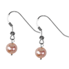 Round Cultured Pearl Earrings in Sterling Silver