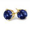 1 Carat Tanzanite Earrings in 14K Gold