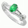 0.42 Tsavorite VS Diamond Ring in 18k Gold