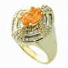2.08 Ct Sapphire Diamond Ring in 14K Yellow Gold
