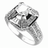 1.71 Carats VS Diamond Ring in 18k White Gold