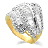 2.73 Carats VS Diamond Ring in 18k Dualtone Gold