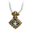 Designer's Silk Cord Necklace With Gemstone Pendant Designer's Silk Cord Necklace With Gemstone Pendant