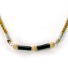 12 mm Black Onyx Designer Sterling Silver Necklace