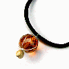 14 mm Golden Madeira Citrine Designer Sterling Necklace