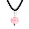 16 mm Pink Rose Quartz Designer Sterling Silver Necklace