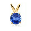 0.50 Ct. Blue Sapphire Pendant in 14k White or Yellow Gold