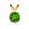 0.25 Carat Chrome Diopside Pendant in 14k Gold