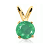 0.50 Carat Emerald Pendant in 14k Gold
